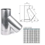 Трійник для димоходу 90 градусів