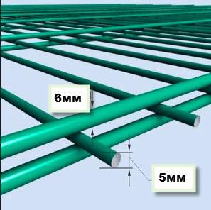 Зварна секція 3D огорожі Дуос 1.03x2.5 м, дріт 6/5/6 мм